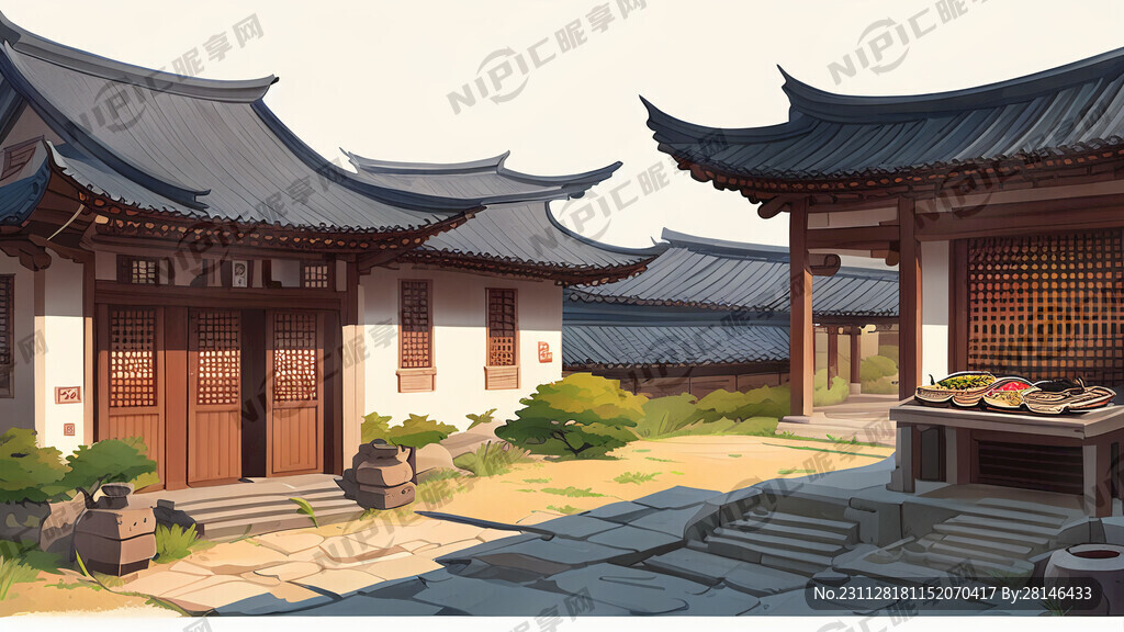 韩国古建筑风景 含美食烤肉