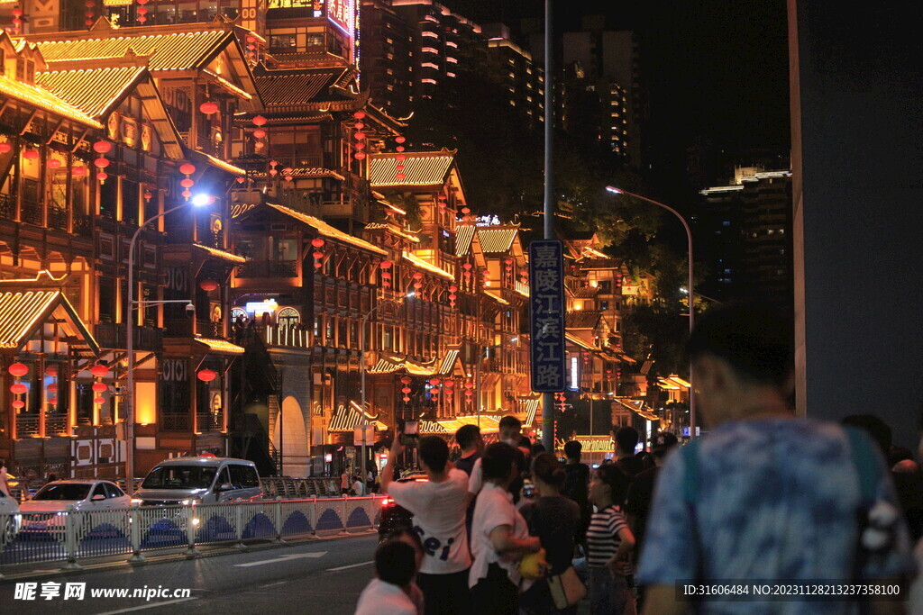 解放碑 夜景