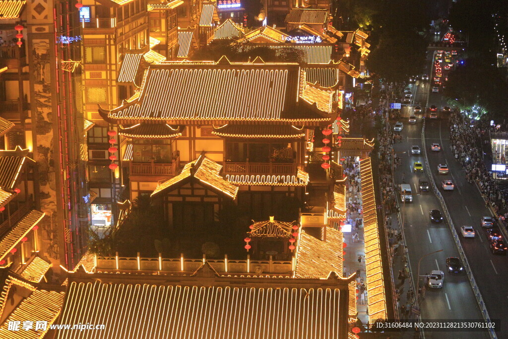 解放碑 夜景