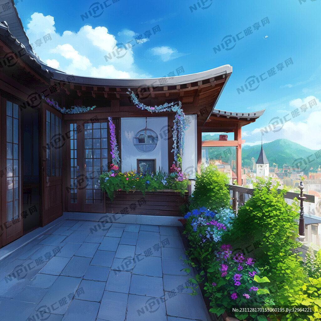 梯田 远景 动漫