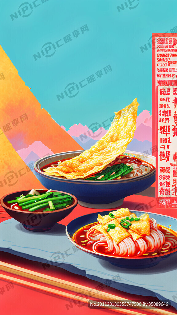 柳州螺蛳粉 色彩饱满