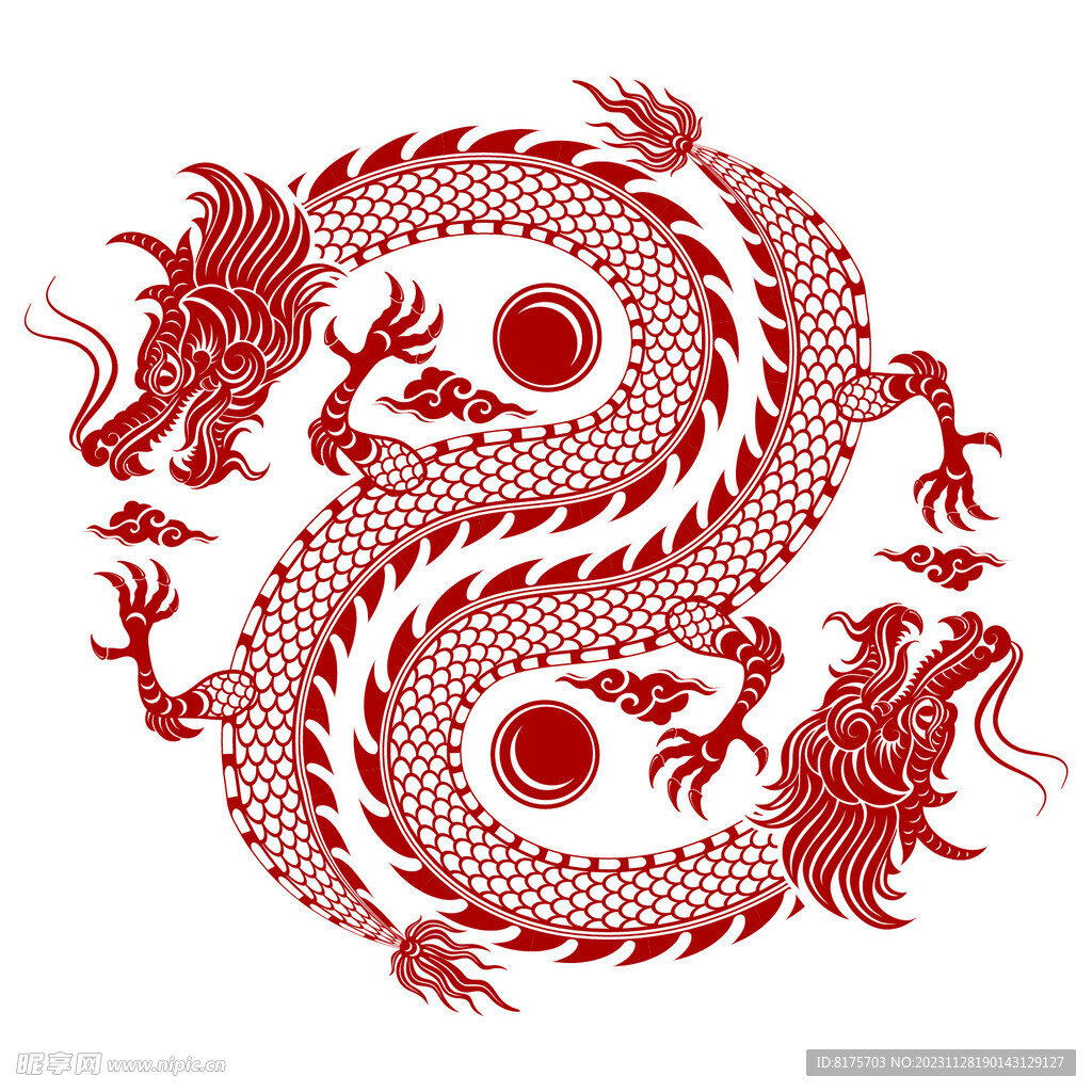 龙年剪纸