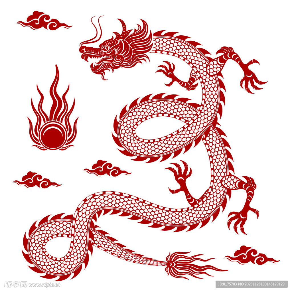龙年剪纸