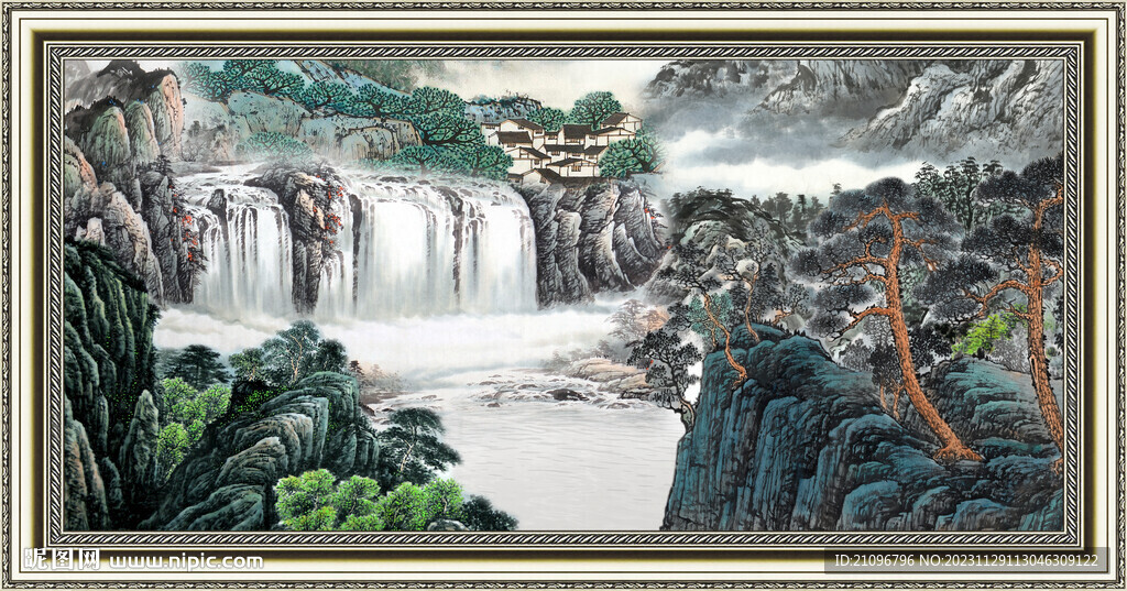 中国画山水 