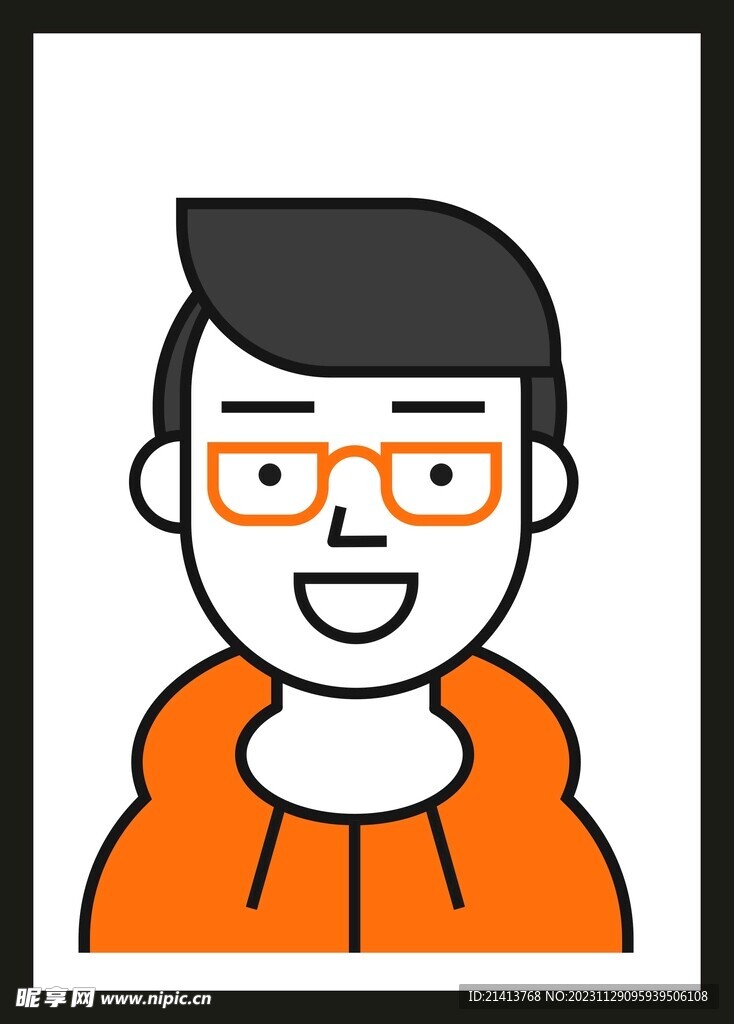 手绘男人男孩