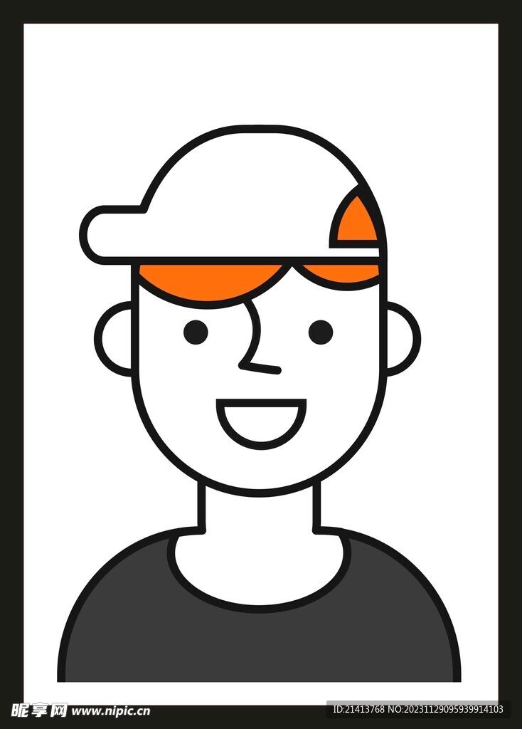 手绘男人男孩