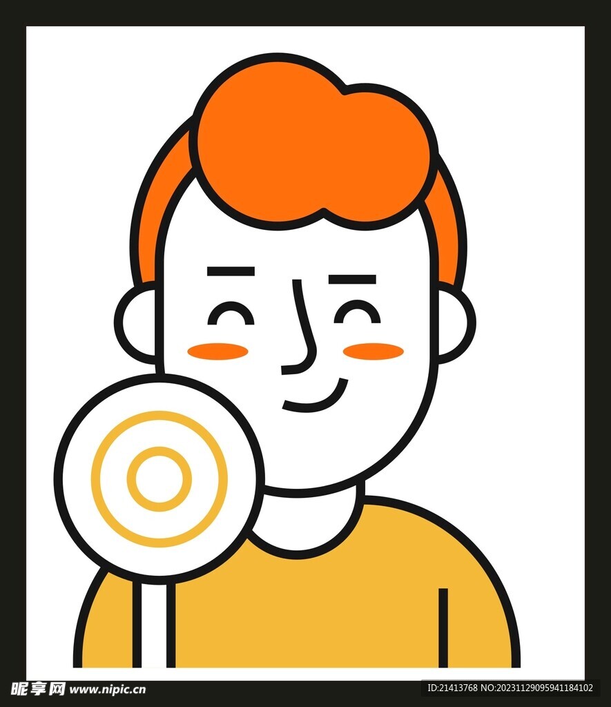 手绘男人男孩