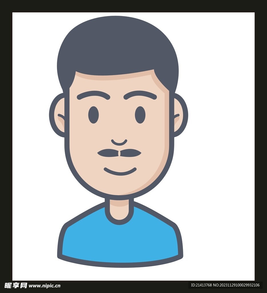 手绘男人男孩