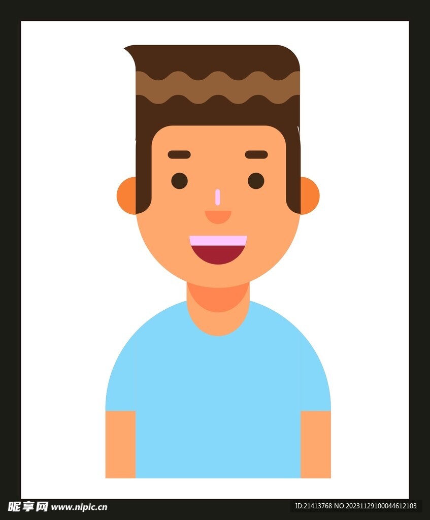 手绘男人男孩