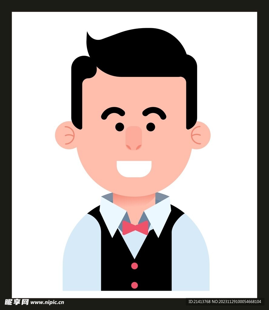 手绘男人男孩