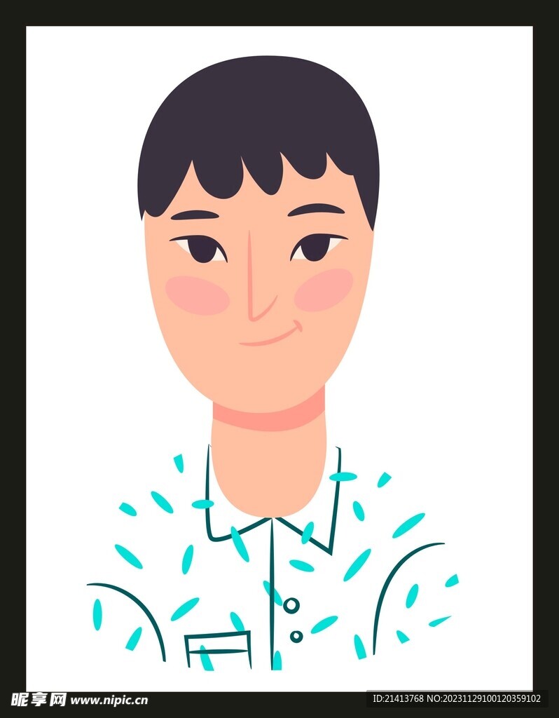 手绘男人男孩