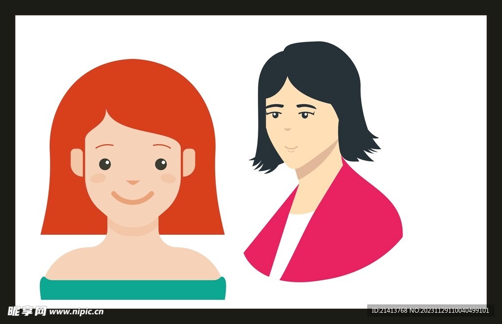 手绘女孩女人 女孩女人 美女 