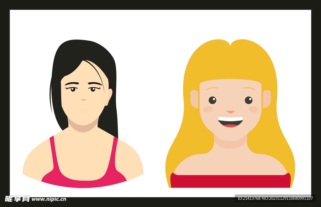 手绘女孩女人 女孩女人 美女 