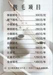  美容报价表    