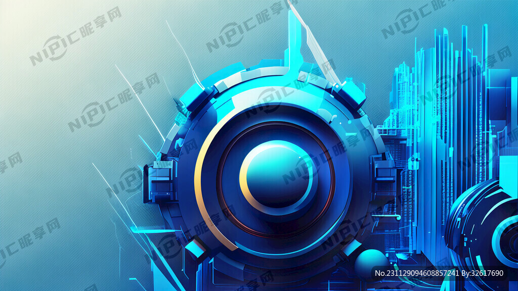 科技感 科幻 未来 抽象 蓝色