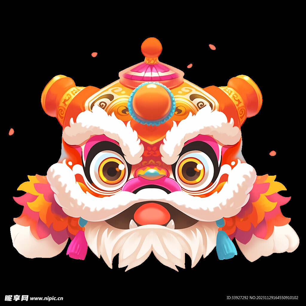 舞狮插画