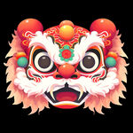 舞狮插画