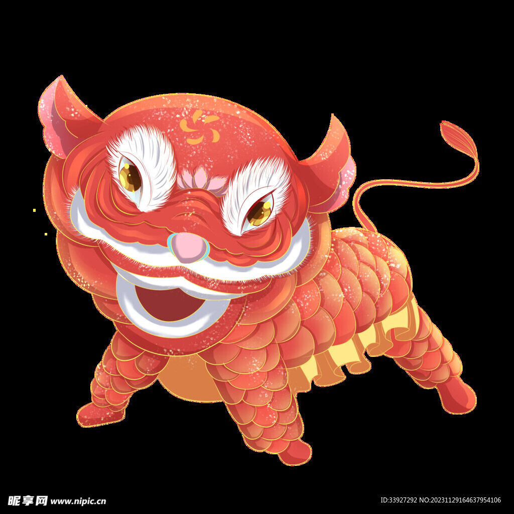 舞狮插画