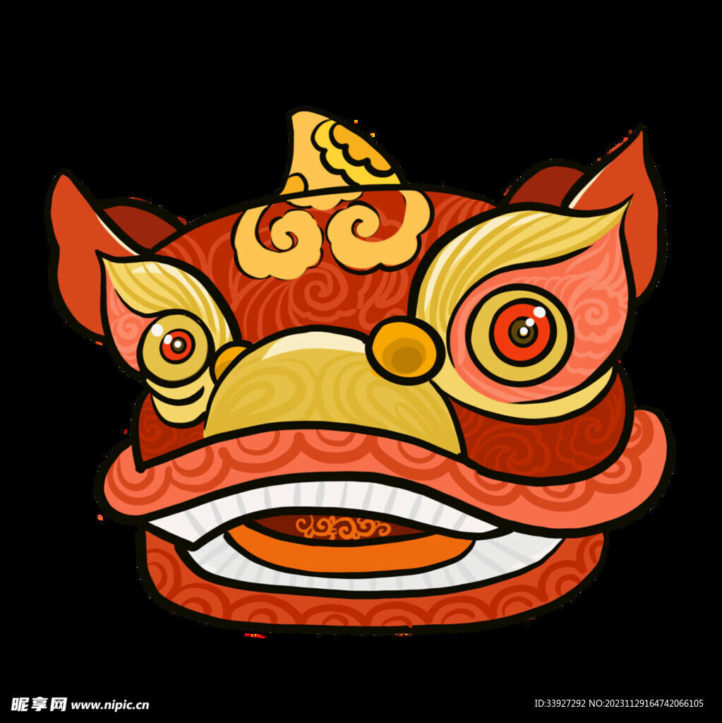 舞狮插画
