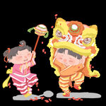 舞狮插画