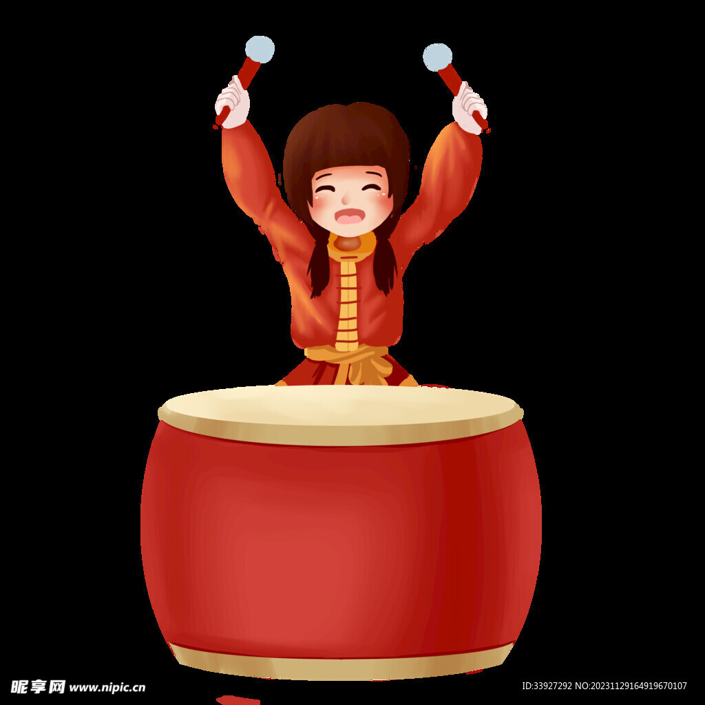 舞狮插画