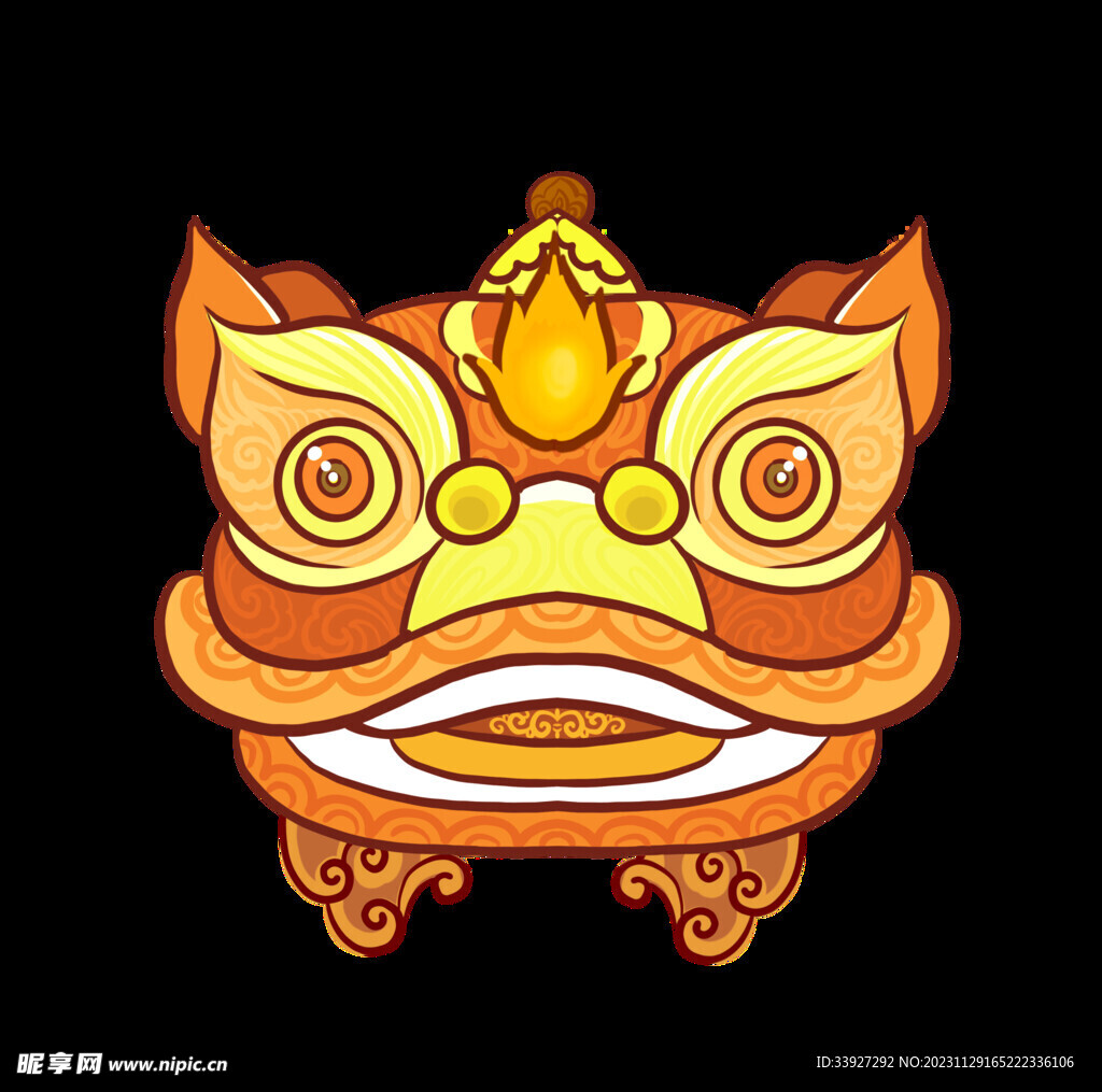 舞狮插画