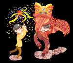 舞狮插画
