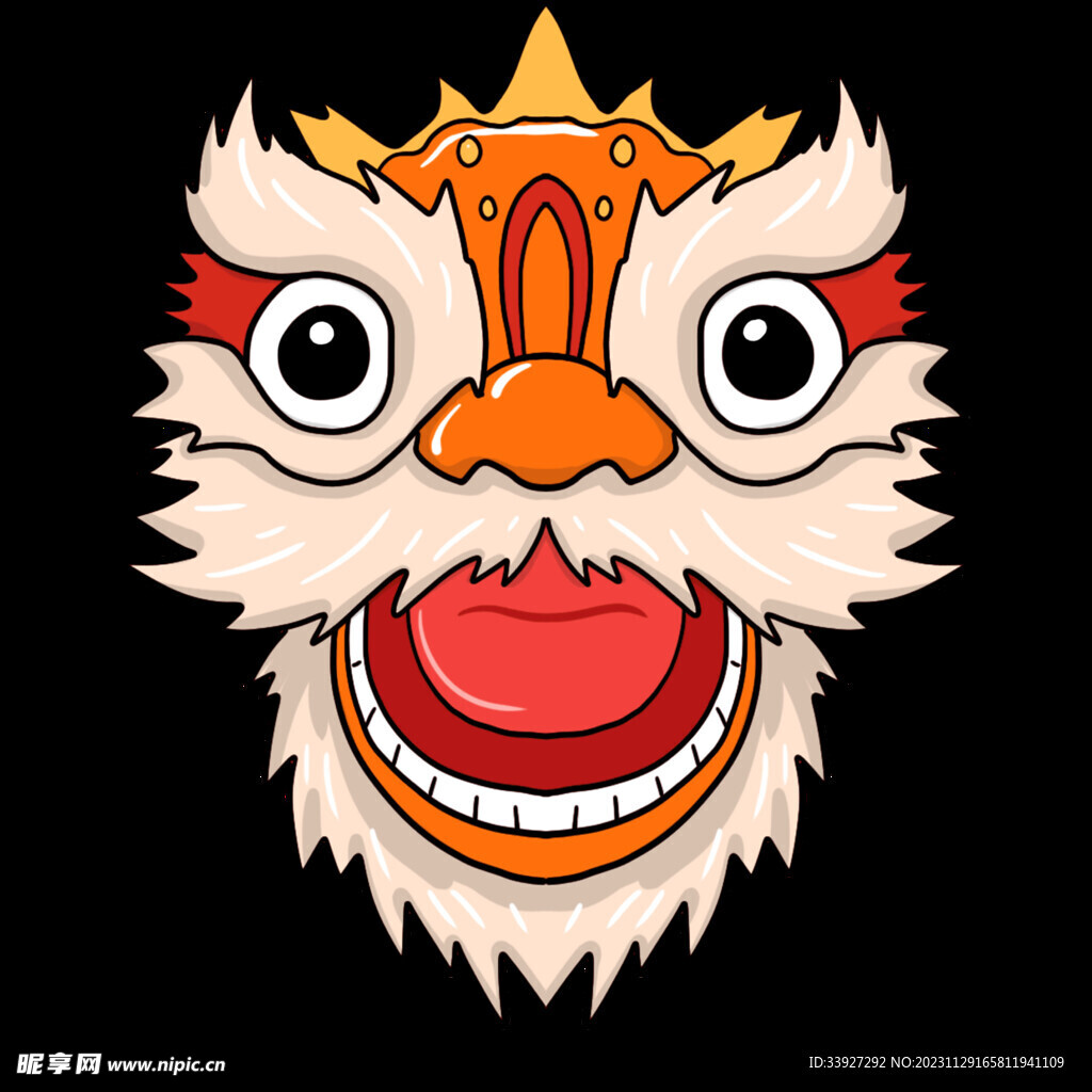 舞狮插画