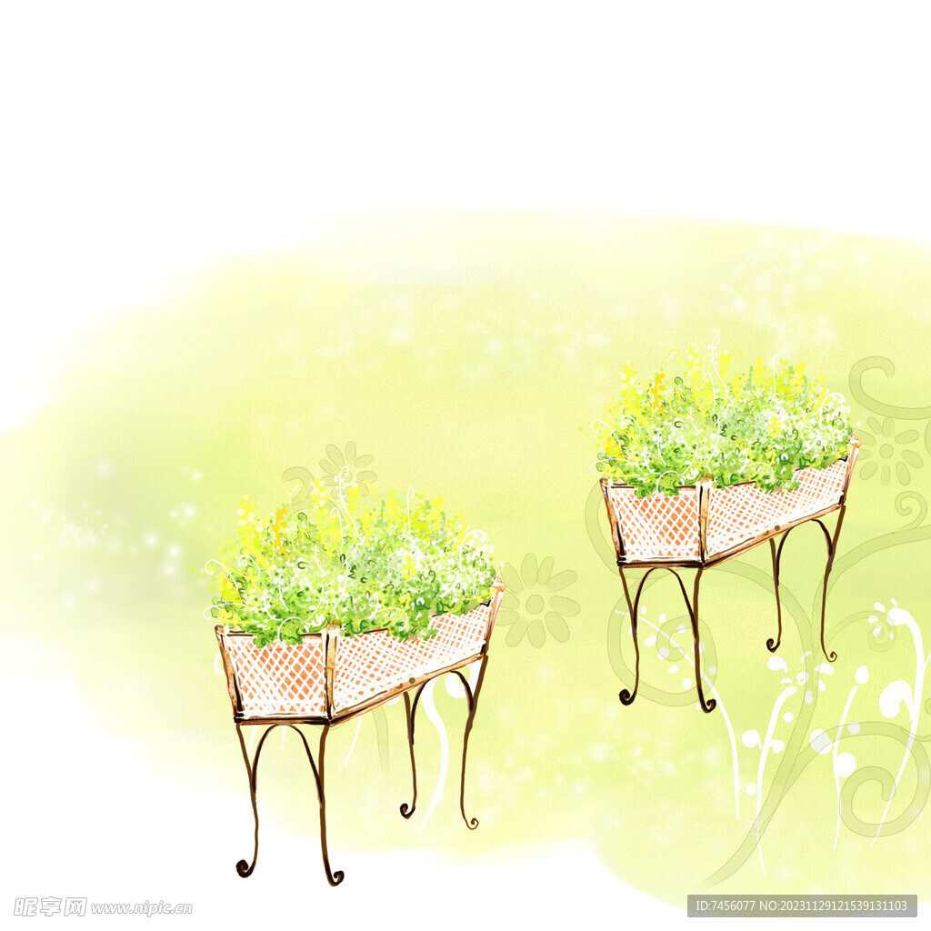 水彩花卉艺术挂画装饰画