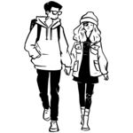 牵手男女