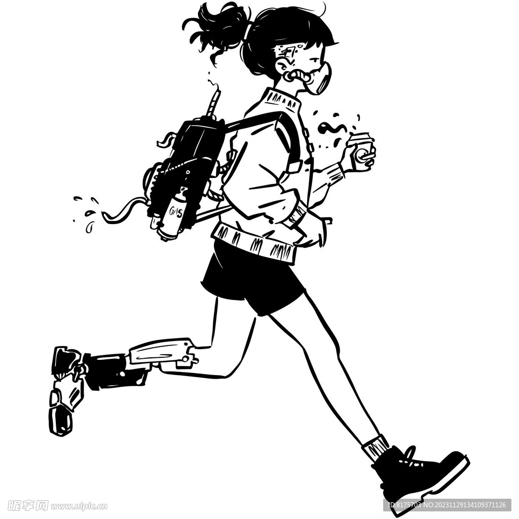 跑步女孩