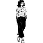 站立女人