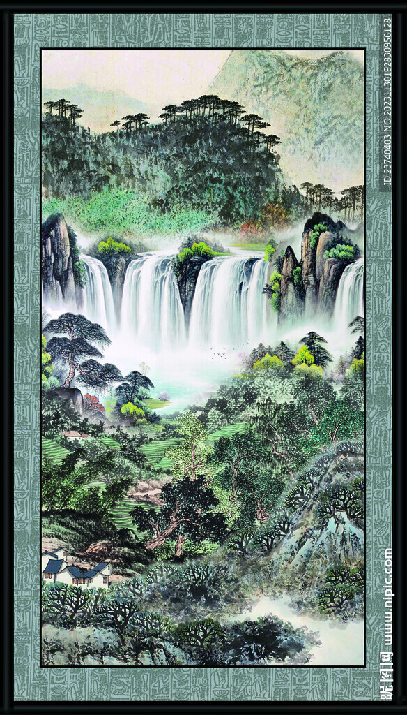 中国画山水 
