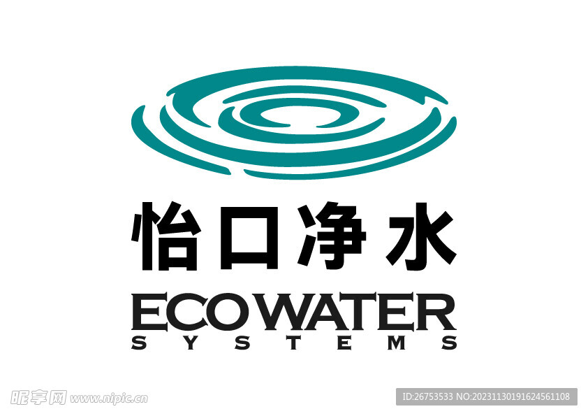 怡口净水 LOGO 标志