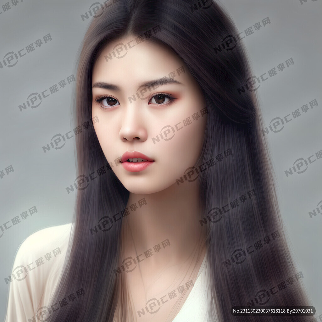 长头发美女