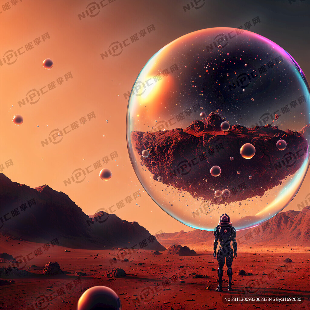 人工智能撞火星 泡泡 梦幻