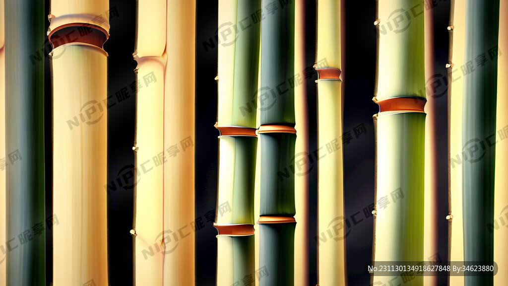 竹子抽象