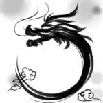 水墨龙 