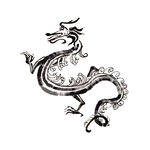 龙形水墨  