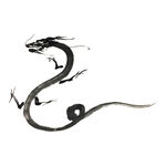 龙水墨画 