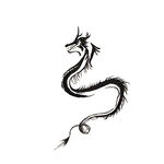 龙形水墨  