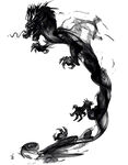 龙形水墨 