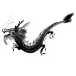 水墨龙  
