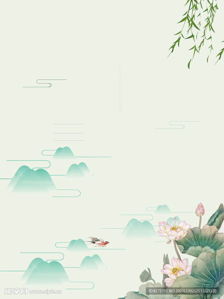 中式古风背景 