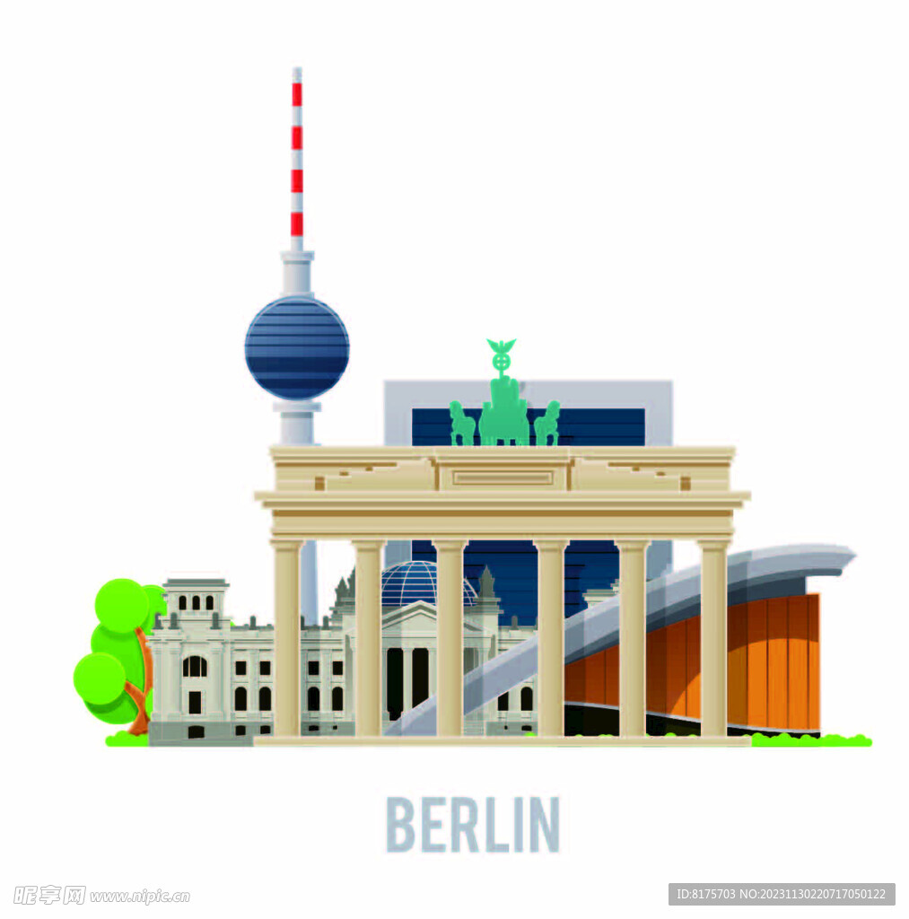 柏林城市插画
