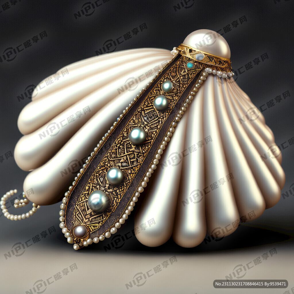 3D 珍珠贝 阿拉伯元素