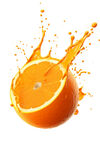 四溅的橙汁