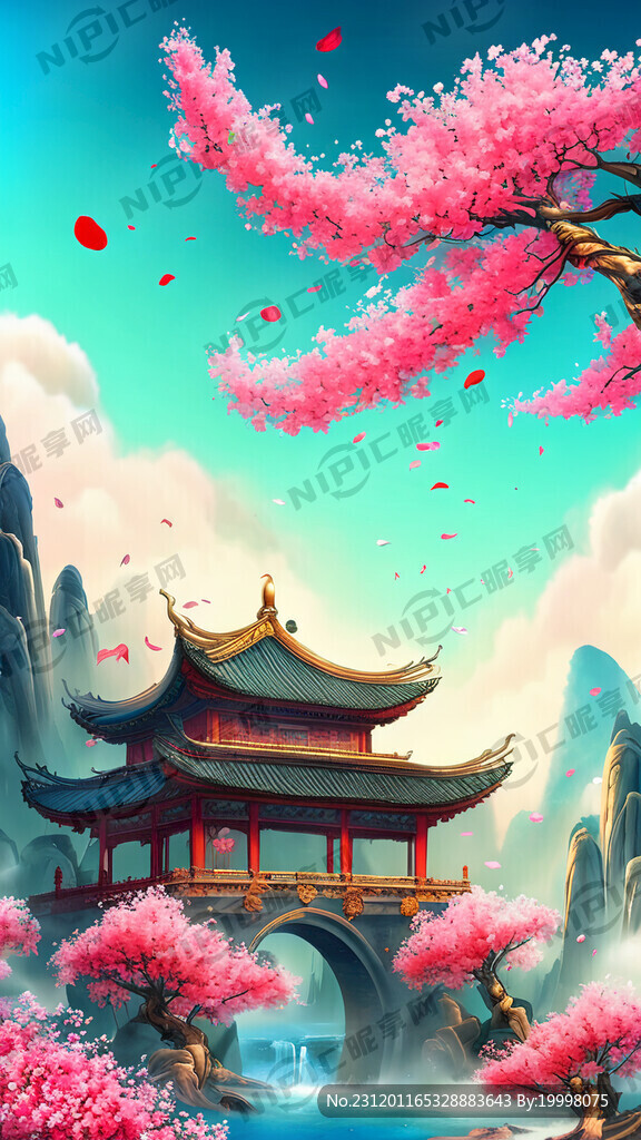 游戏梦幻唯美新中式风景 超高清