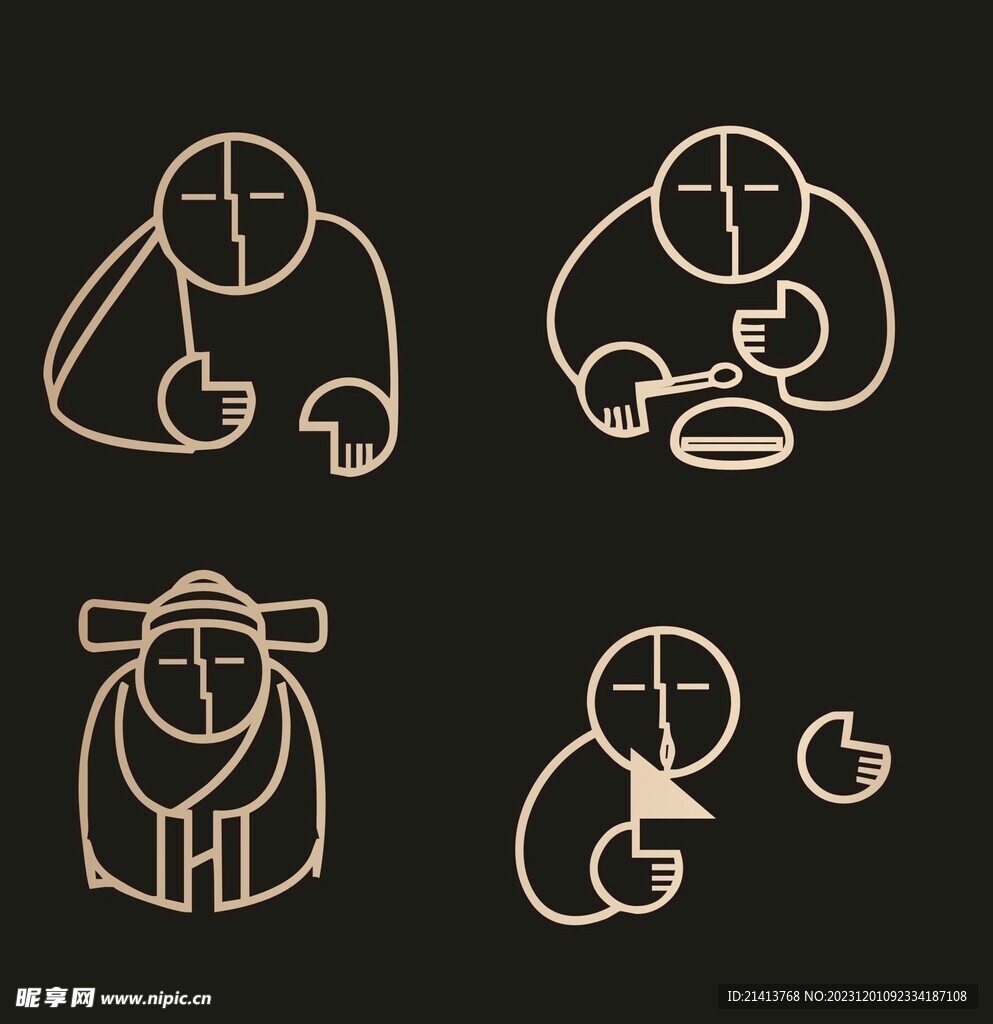 手绘卡通人物 
