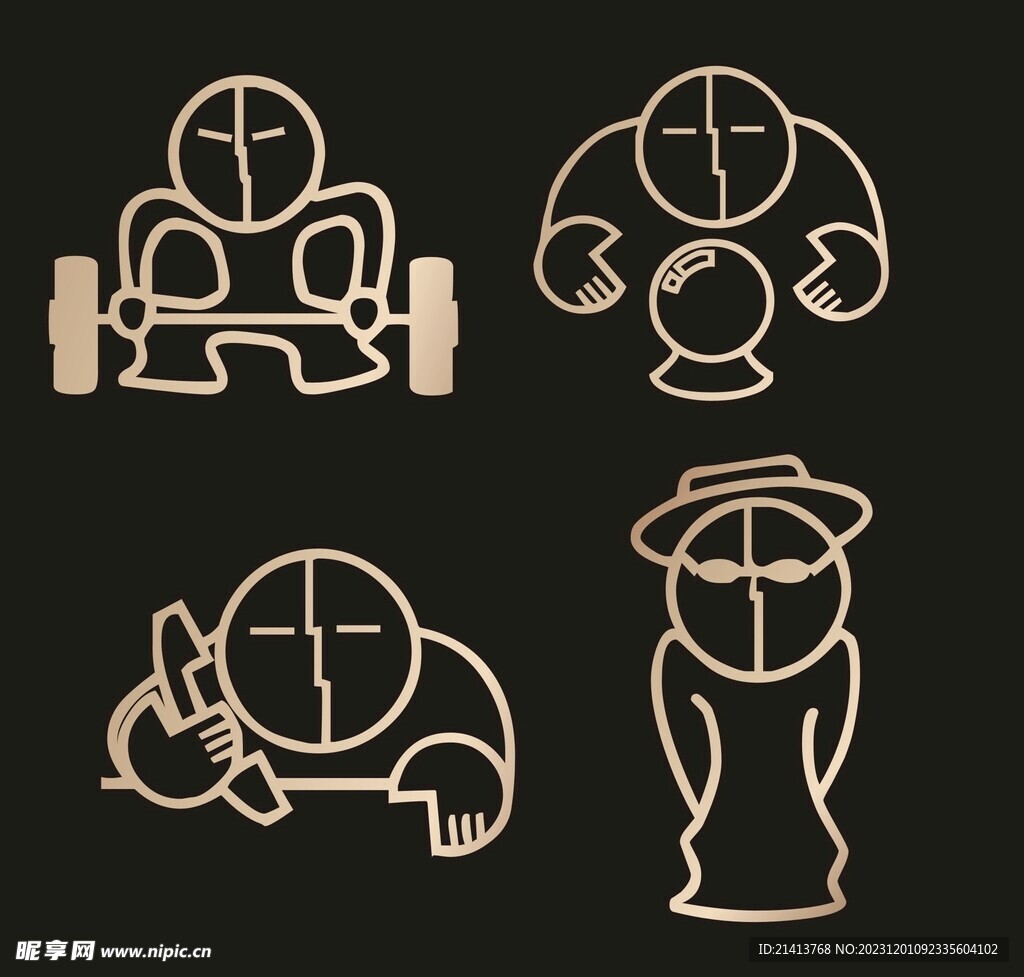 手绘卡通人物 